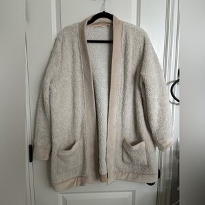 Soft Surroundings Plush Cream Jacket